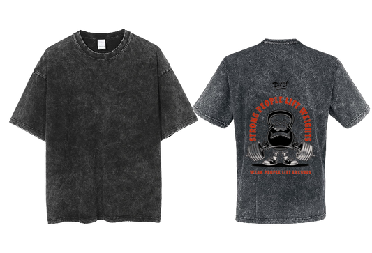 Kettlebell t- shirt One Size Washed Back 16