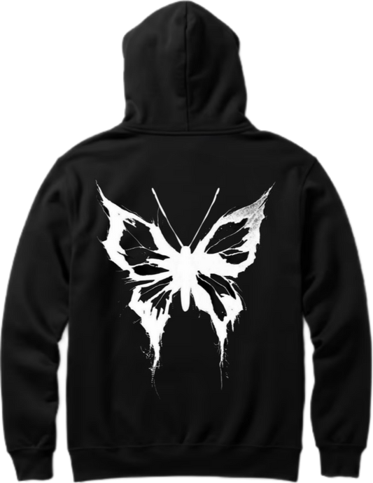 Goth Oversize Hoodie Black Back 16