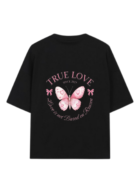 butterflies t- shirt Black Back 16