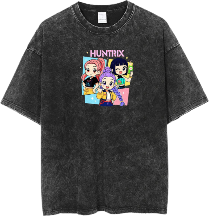 Hunterix kpop  t- shirt Washed  16