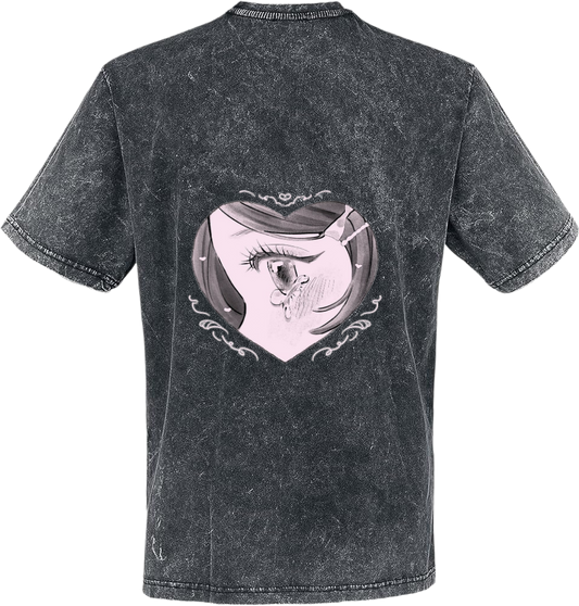 Crying Anime Eye t- shirt One Size Washed Back 15