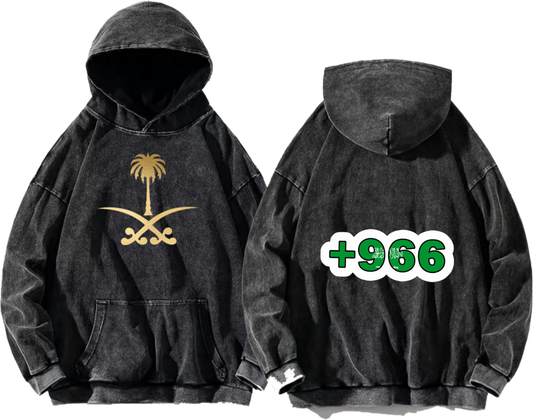 SaudIa Arabia saudi  Oversize  Hoodie Washed gray 16