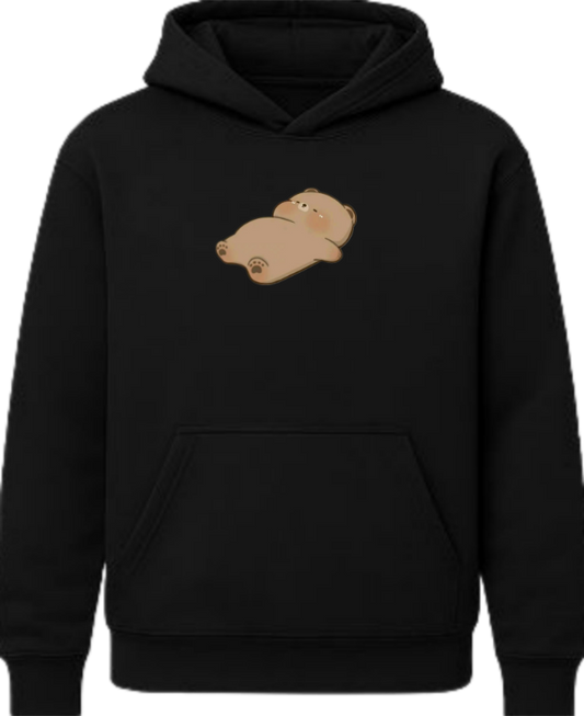 bear Oversize Hoodie Black 16