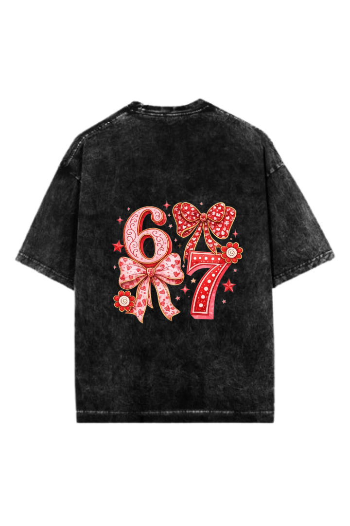 67 designs One Size t- shirt Washed Back 16