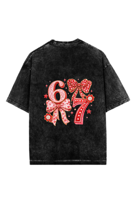67 designs One Size t- shirt Washed Back 16