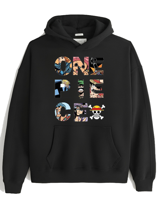 one piece One Size hoodie Black 16