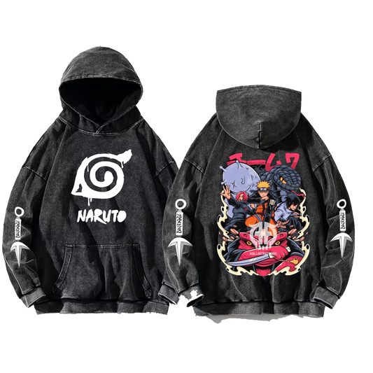 Naruto Shippuden One Size hoodie Washed Back 16