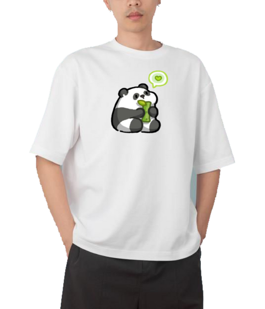 PANDA Oversize Hoodie White 16