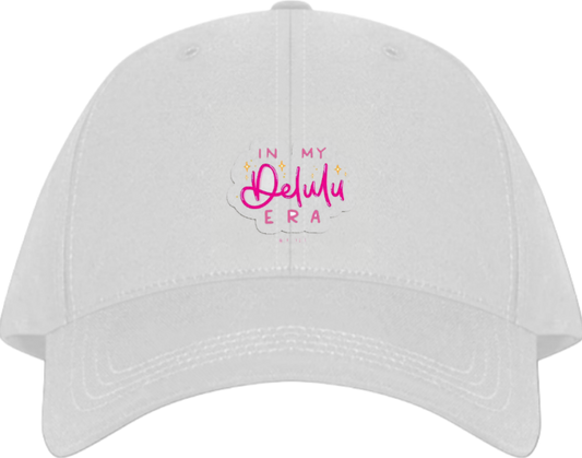 IN MY Delulu ERA Baseball cap White 168