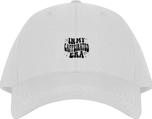 IN MY CAFFEINATED ERA Baseball cap White 169