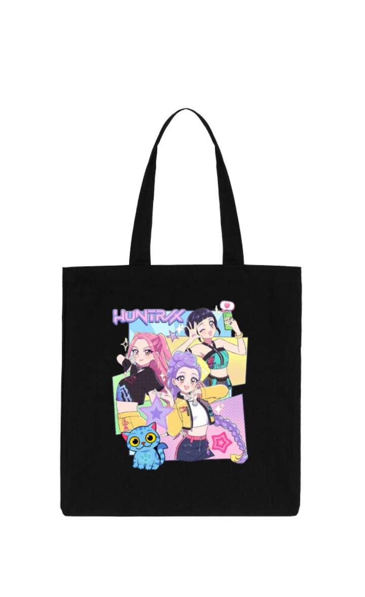 Hunterix kpop tote bag Black 14