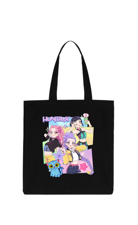 Hunterix kpop tote bag Black 14