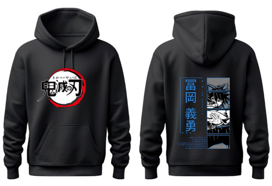 Anime Demon slayer nezuko tanjiro Oversize Hoodie Black 17