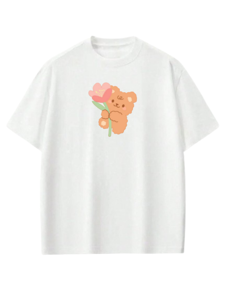 bear t- shirt White  17