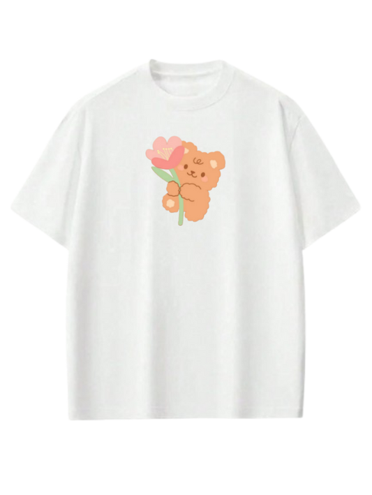 bear t- shirt White  17