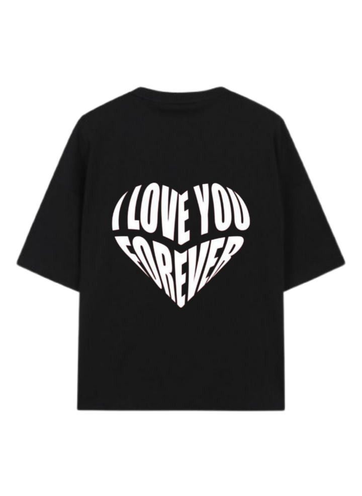 VaIentine coupIe t- shirt Black Back 17