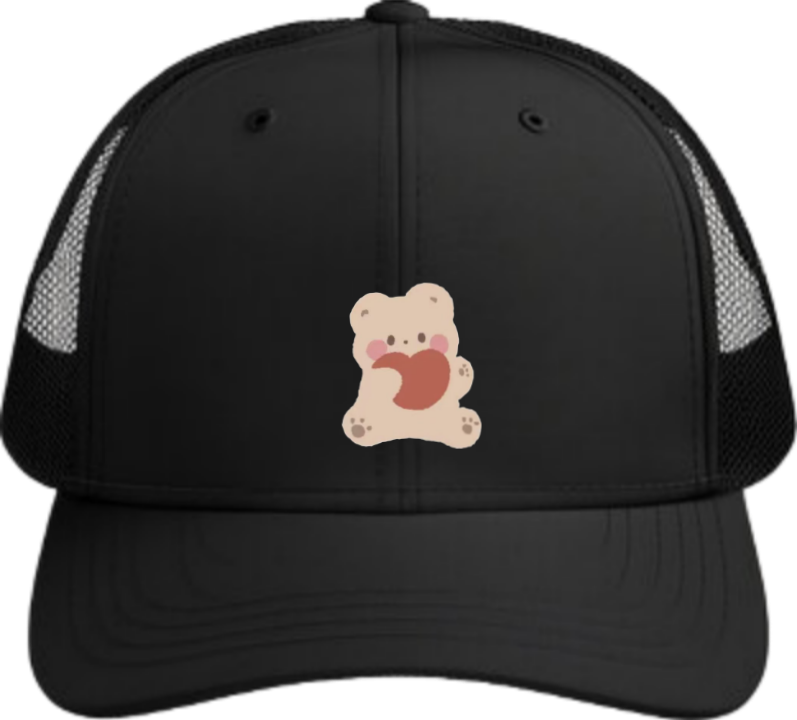 bear Baseball cap Black 17