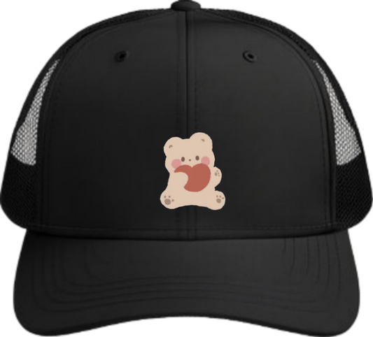 bear Baseball cap Black 17