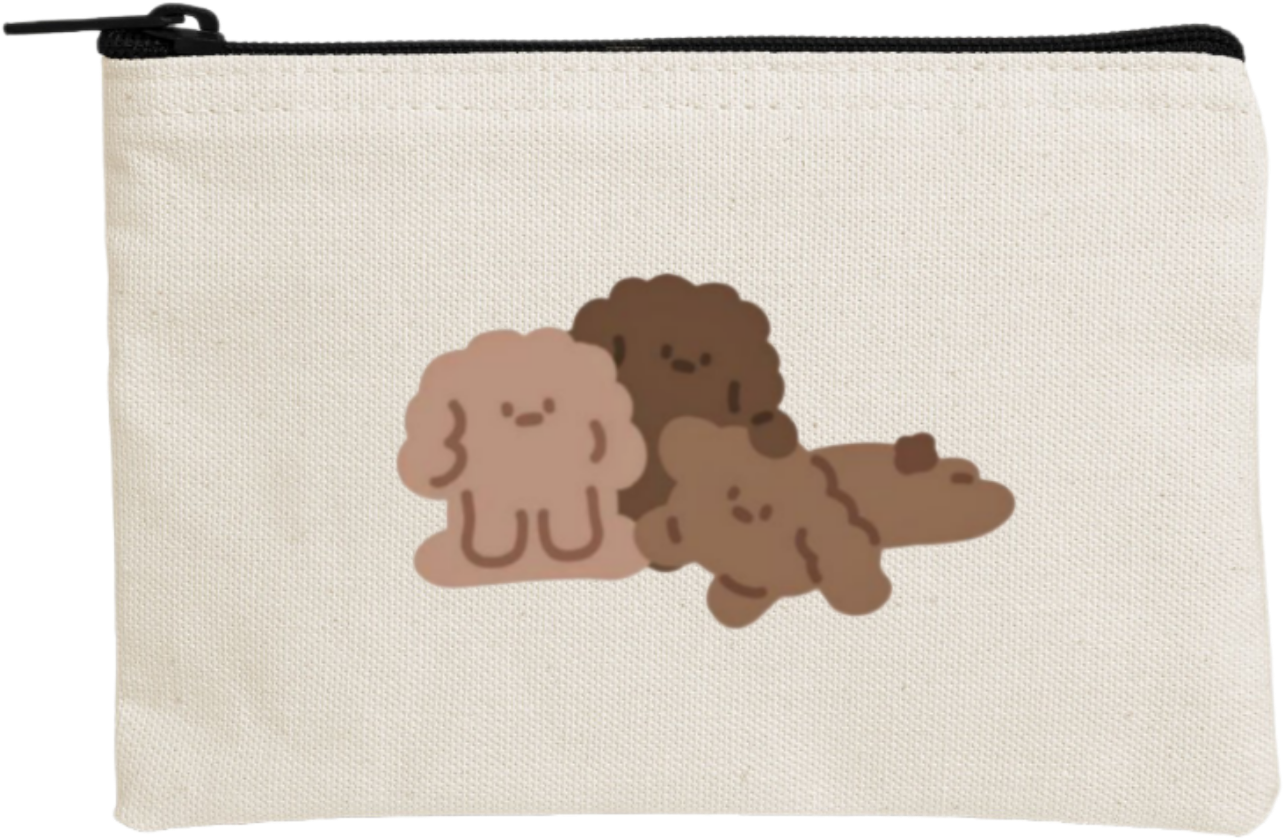 bear wallet pencil case Beige 17