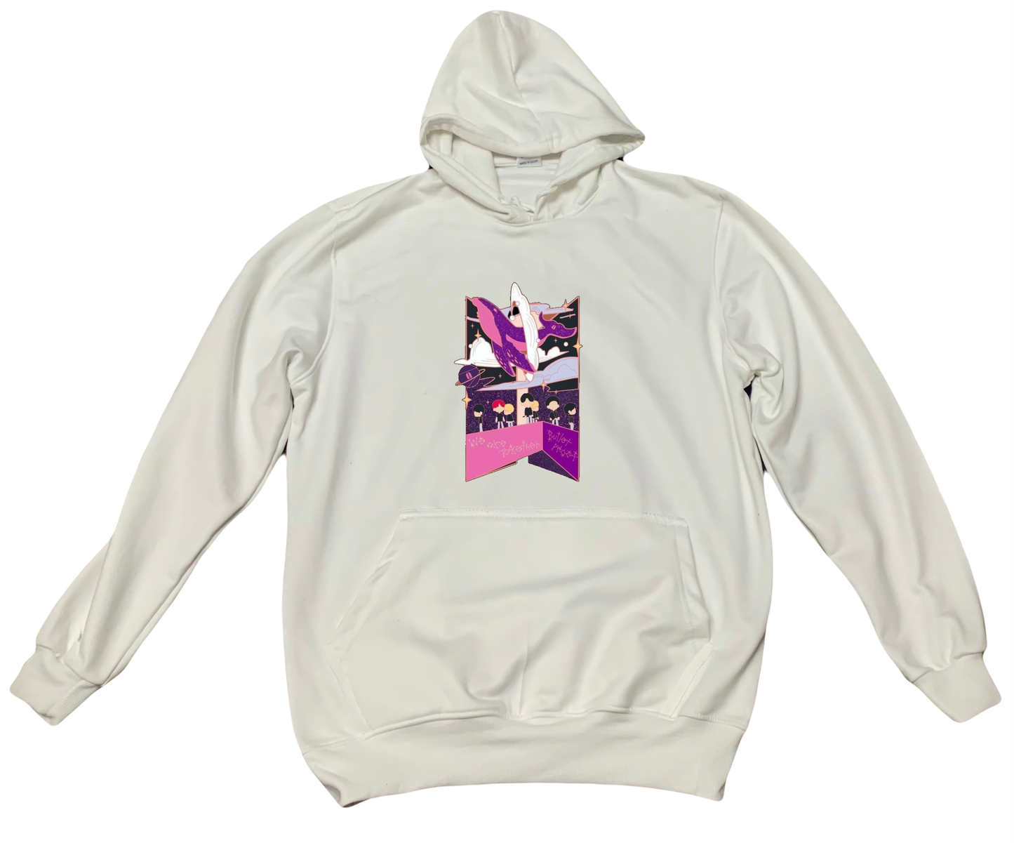 BTS One Size hoodie White 17