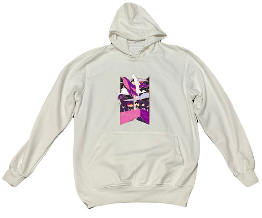 BTS One Size hoodie White 17