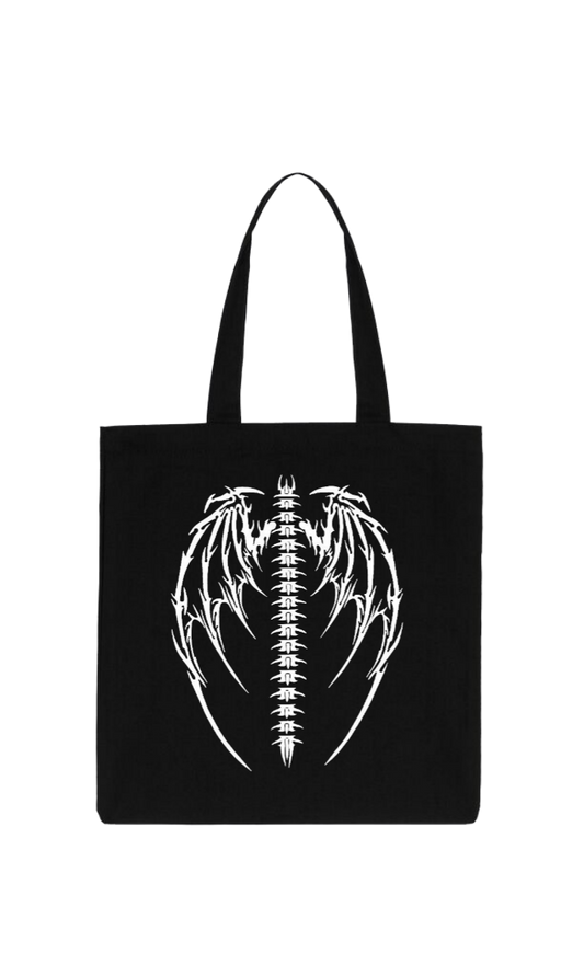 Goth tote bag Black 17