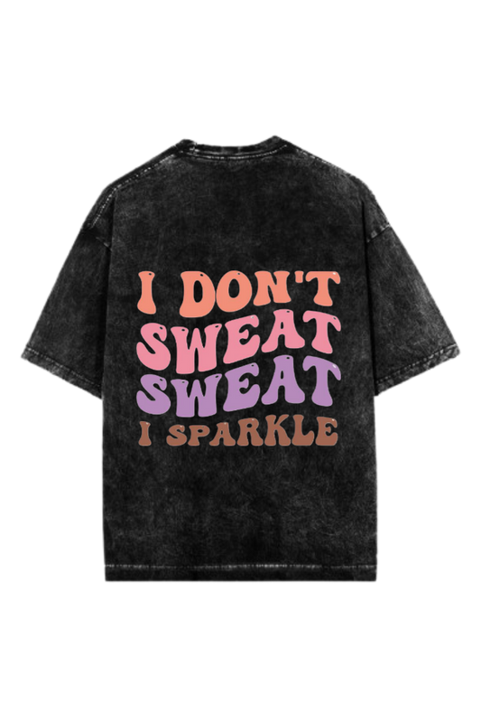 workout gym pilates One Size t- shirt Washed Back 17