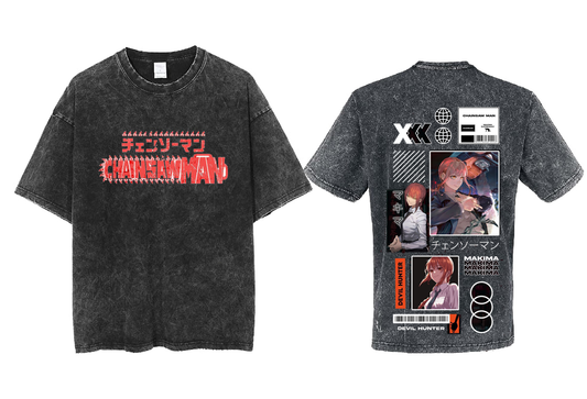 Chainsaw Man t- shirt One Size Washed Back 15