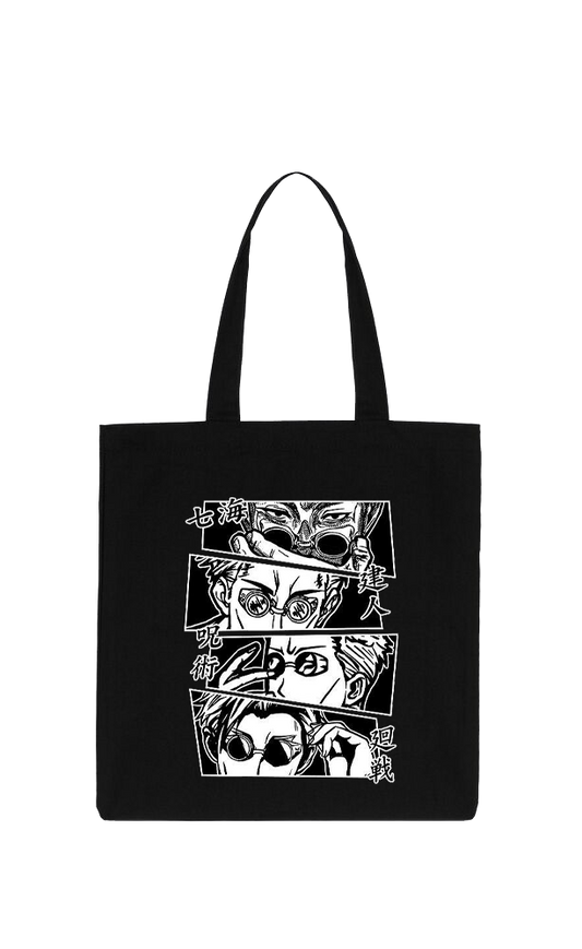 jujutsu kaisen GOJO  tote bag Black 17