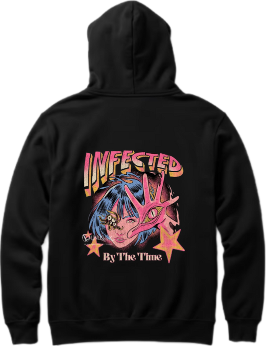 aliens Oversize Hoodie Back Black 25