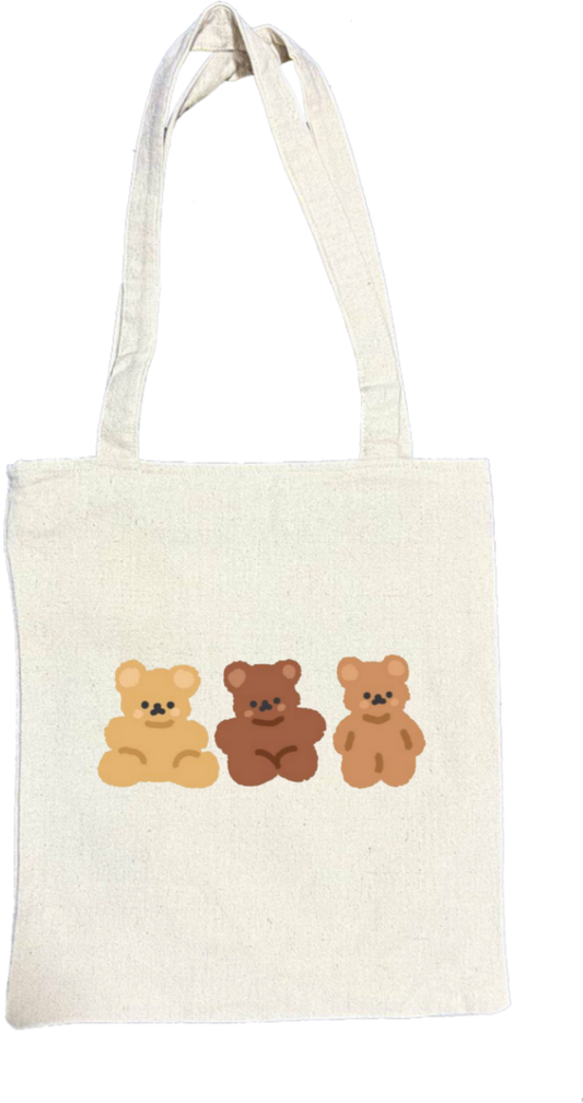 bear tote bag Beige 17