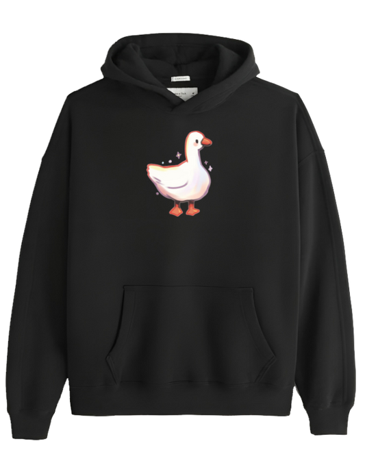 duck Oversize Hoodie Black 17