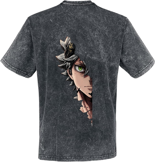 Black Clover t- shirt One Size Washed Back 17