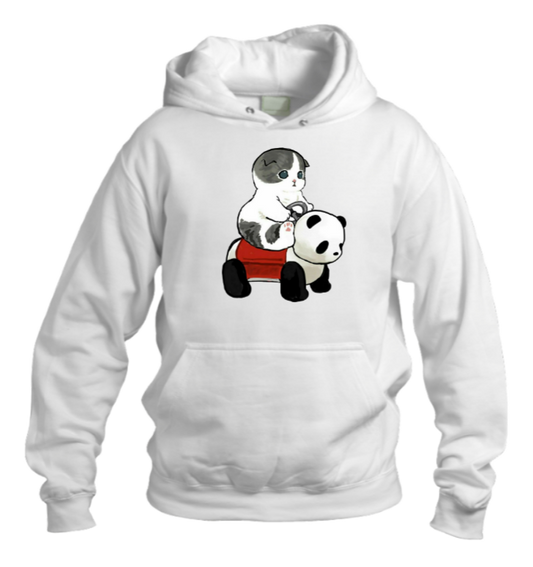 PANDA Oversize Hoodie White 17