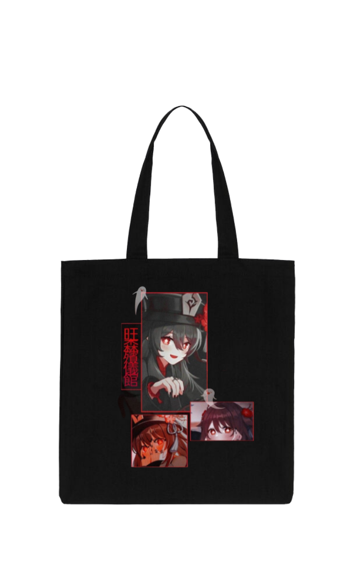 Genshin Impact Hu Tao tote bag Black 17
