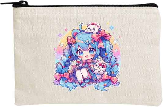 miku pencil case Beige 17