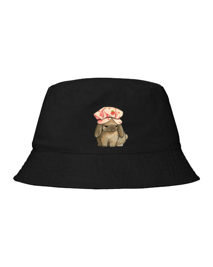 bunny Bucket hat Fishman hat cap Black 17