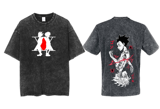 Hunter × Hunter t- shirt One Size Washed Back 17