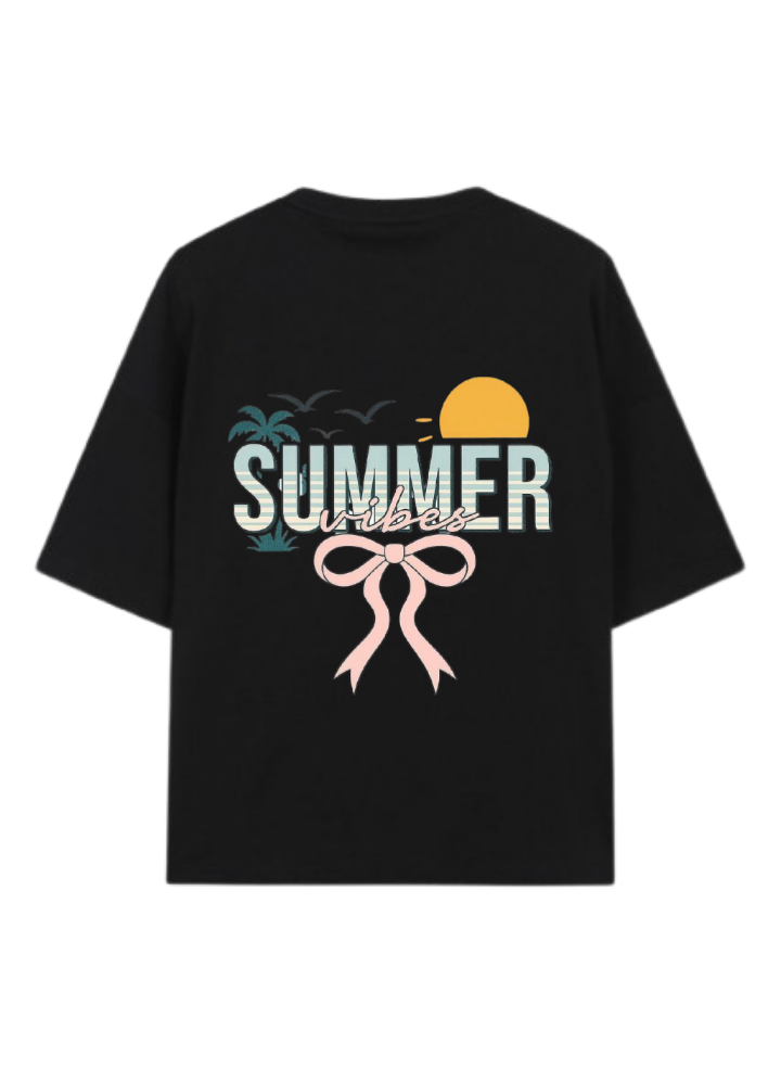 Summer Vibes t- shirt Black Back 17