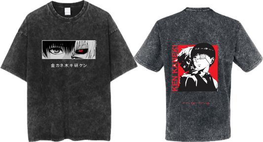Tokyo ghoul t- shirt One Size Washed Back 17