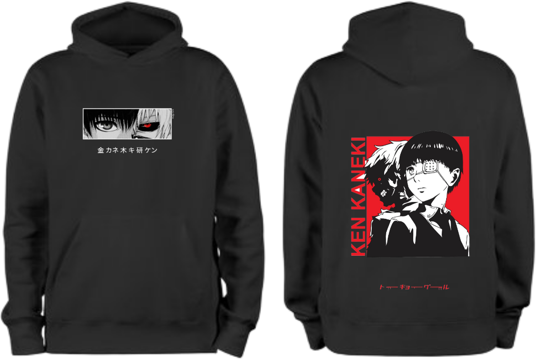 Tokyo Ghoul One Size hoodie Black Back 17
