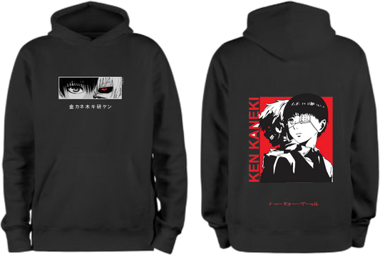 Tokyo Ghoul One Size hoodie Black Back 17