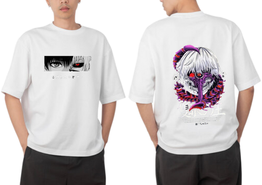 Tokyo ghoul t- shirt One Size White Back 17