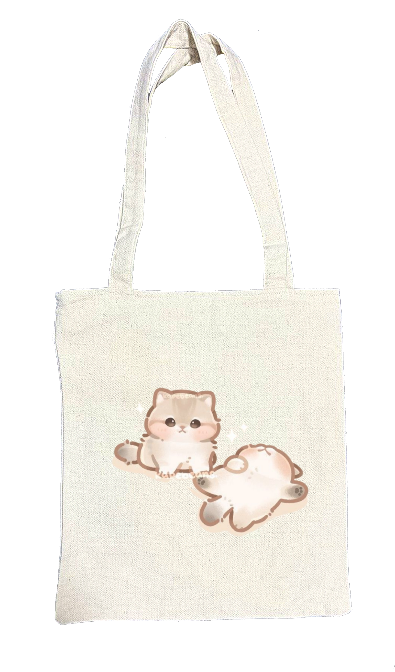 cat tote bag White 17