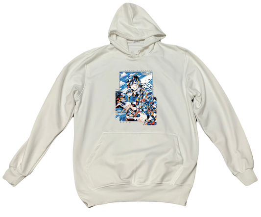 Anime Demon slayer nezuko tanjiro Oversize Hoodie White 17
