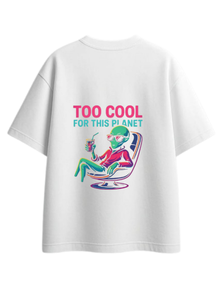 aliens One Size t- shirt White Back 17