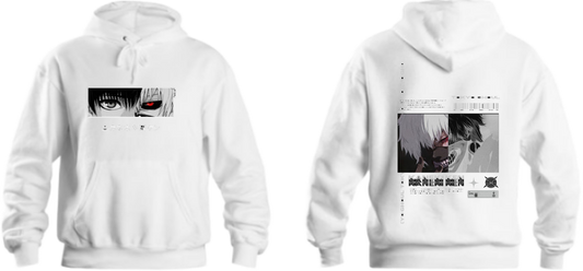 okyo Ghoul One Size hoodie White Back 17