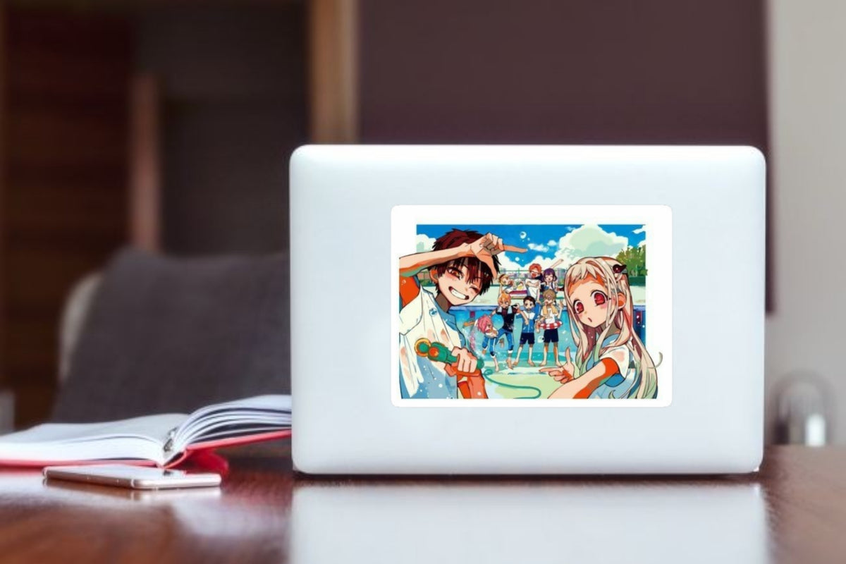 Anime Aesthetic Sticker, Waterproof Vinyl Decal for Laptop, Water Bottle, Skateboard, Luggage, and Journal - Cute Manga Character Art Gift for Fans