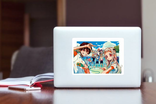 Anime Aesthetic Sticker, Waterproof Vinyl Decal for Laptop, Water Bottle, Skateboard, Luggage, and Journal - Cute Manga Character Art Gift for Fans