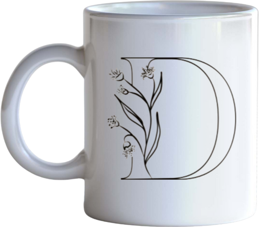 vector letter Mug D 17